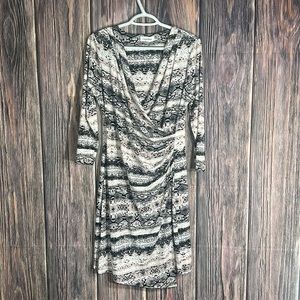 Calvin Klein faux wrap women dress size medium